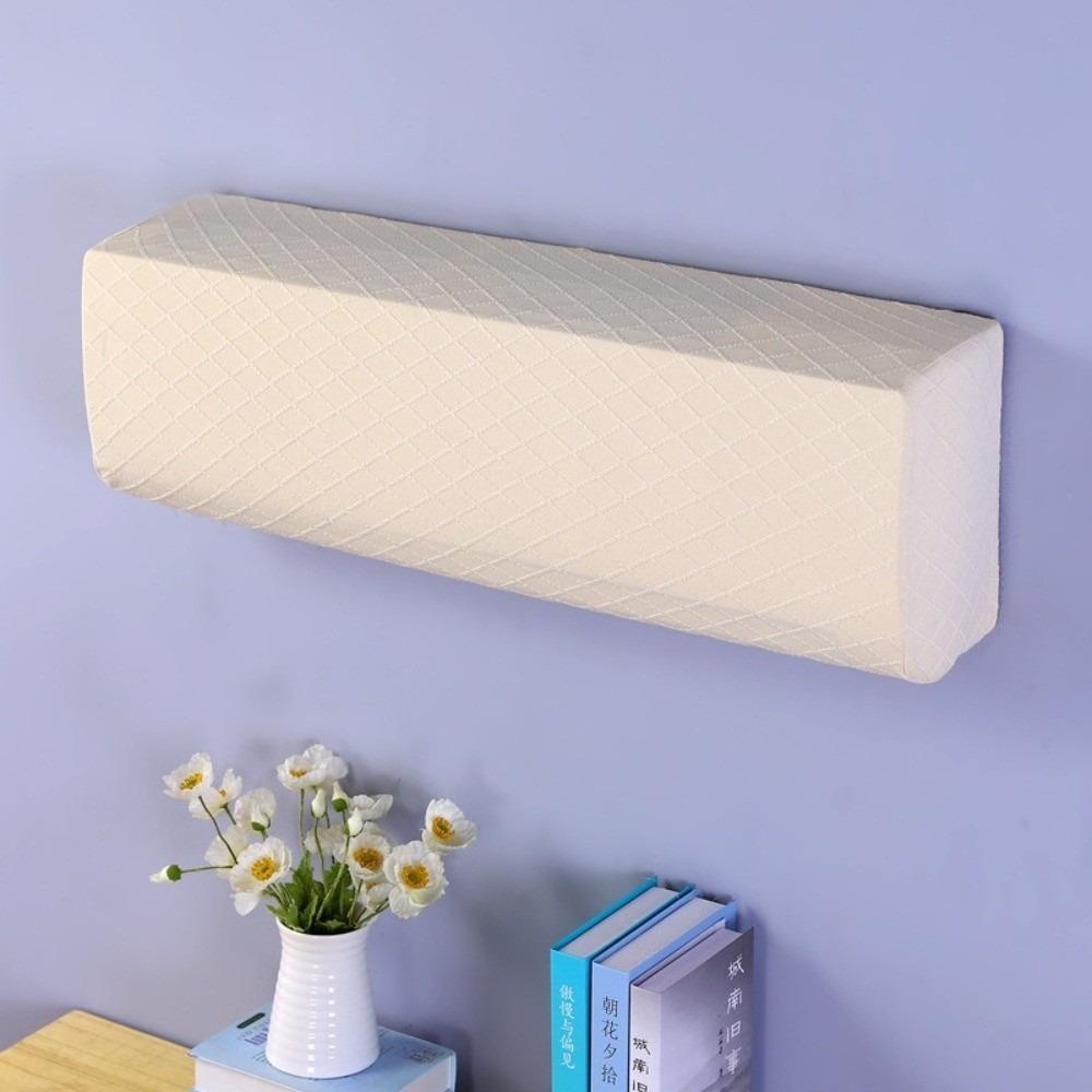 All-Inclusive Conditioner Dust Cover Wall Air Diamond Grid Pattern Air Conditioner Protection Cover Solid Color Universal S бежевый