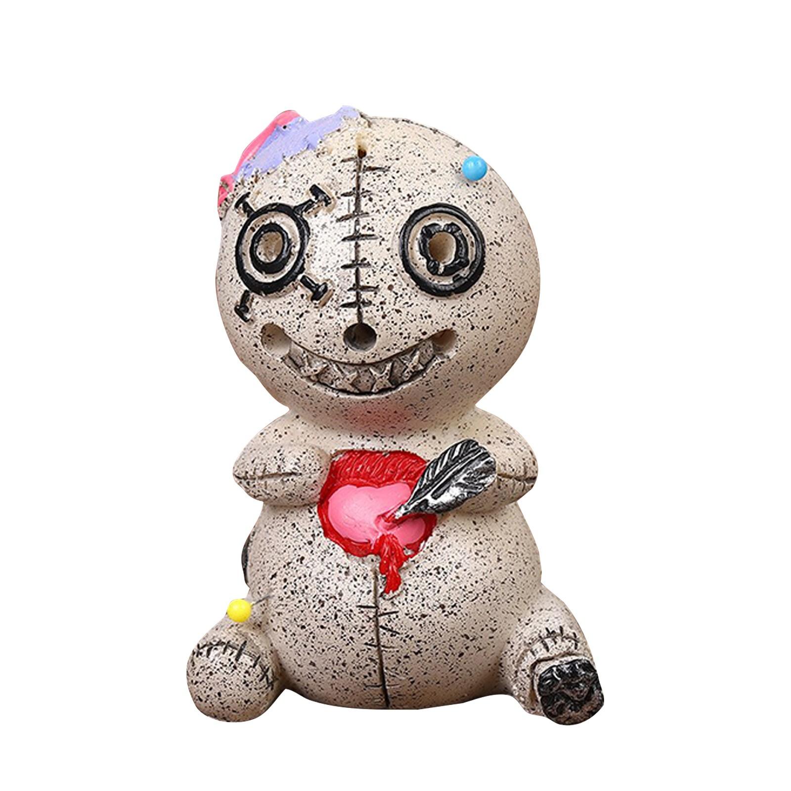 

Подставка для благовоний «Кукла вуду», смола, подставка для благовоний, настольное смоляное украшение, подходит для рабочего стола, спальни и гостиной One Size