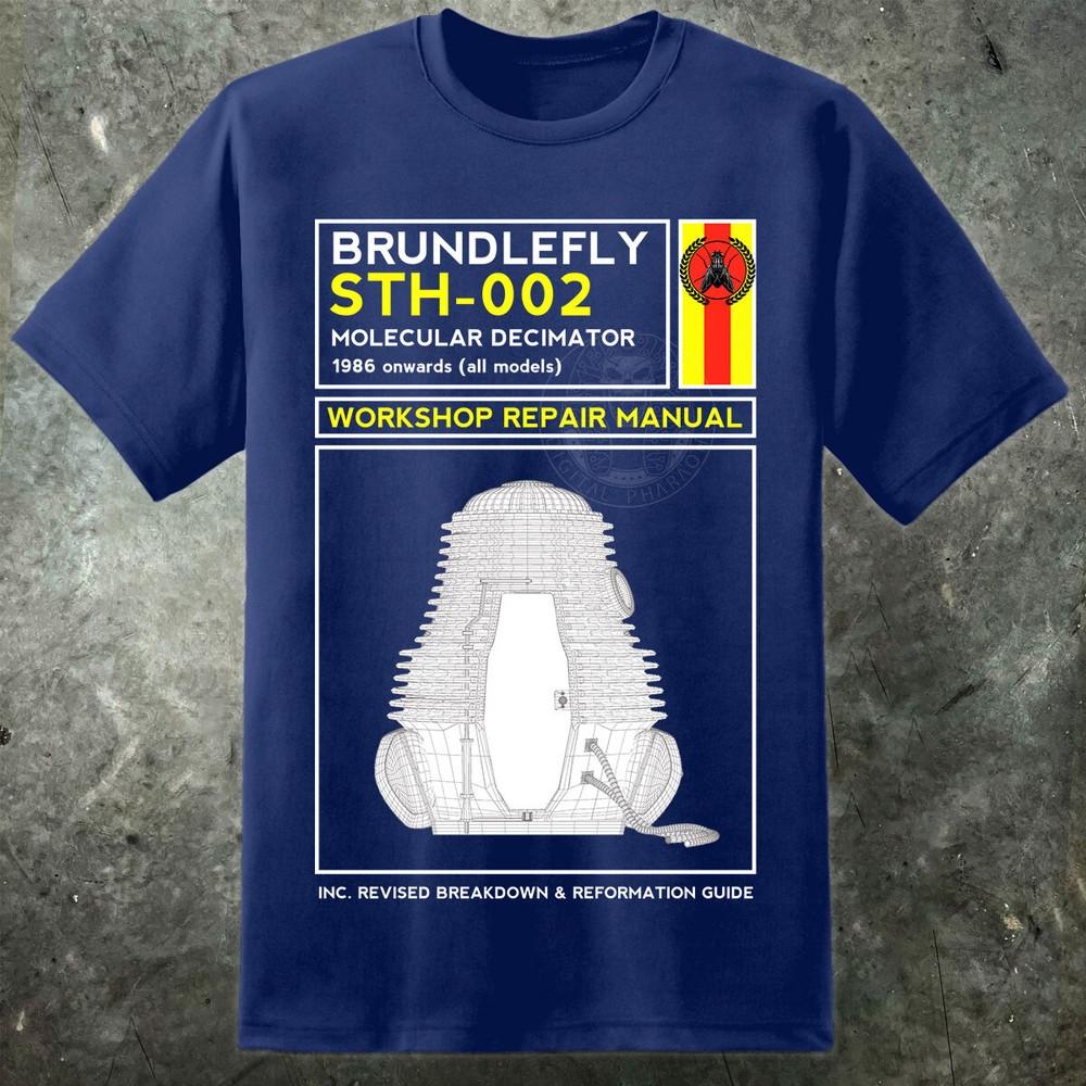 

The Fly Teleportation Pod Manual T Shirt Horror Movie 80s Sci Fi Jeff Goldblum 2XL