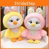 Plush Chick Scarf Toy Bow Headpiece Mink Fur Costume Animal Stuffed Gift Doll