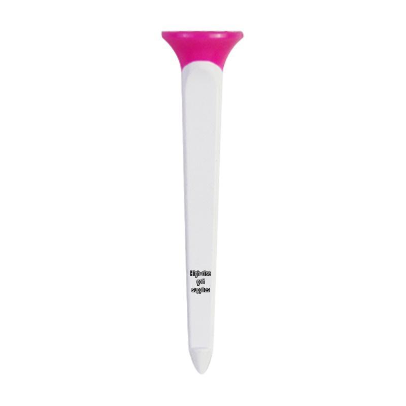 Durable Two-Color Square Golf Tee: ABS Plastic & Soft Rubber Cup Design