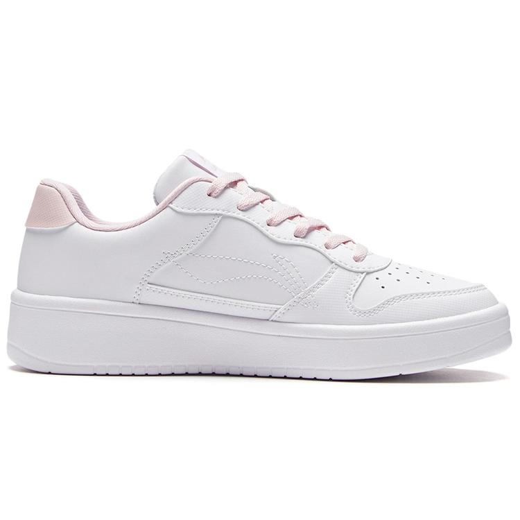 Li Ning Pontoons Low Top Skateboard Shoes Women's White Pink AGCS420-5