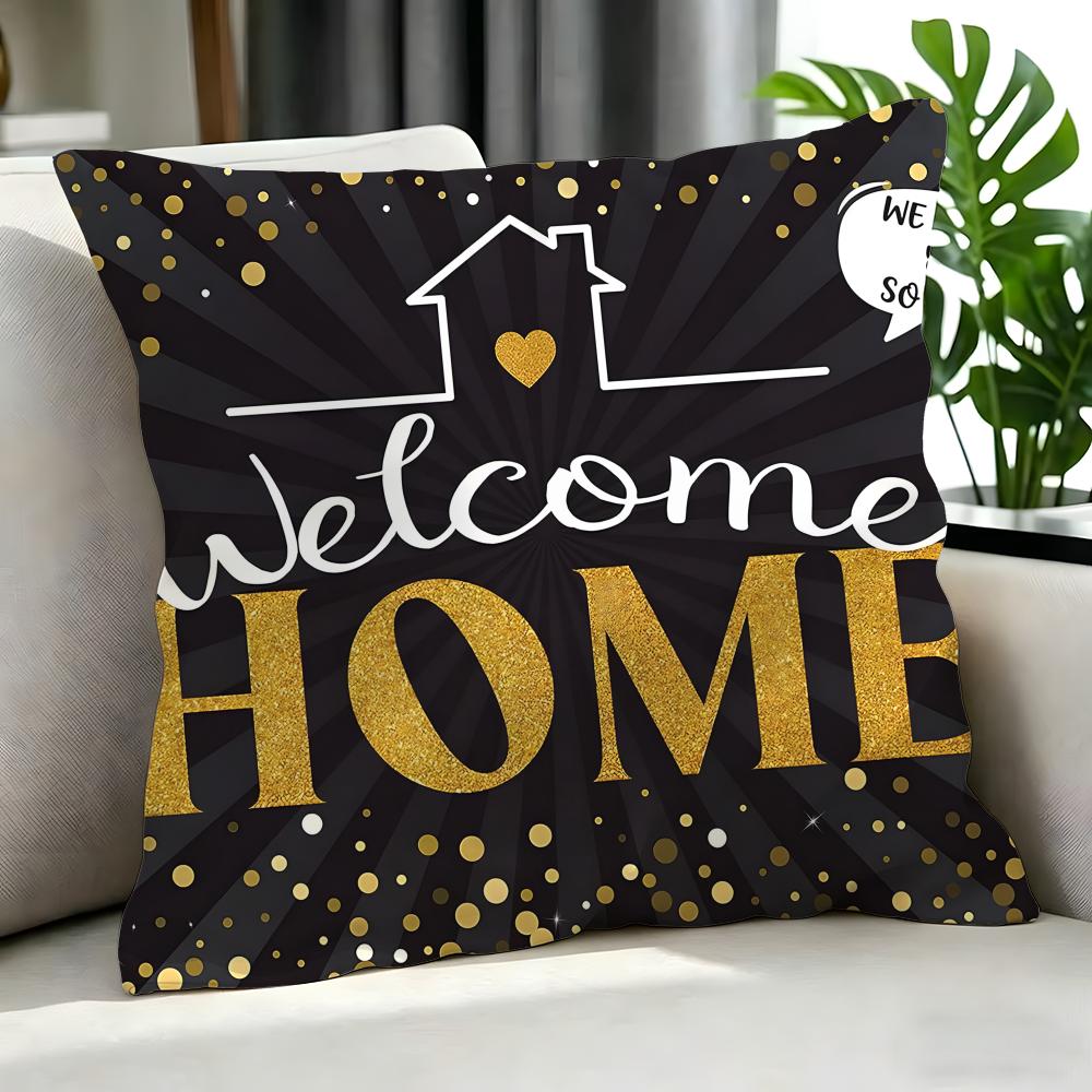 Art SSweet Home Welcomeed Cushion Cover Cushion Cover Set Pcs x x x Pillowcase Decorative Sofa Home Decor