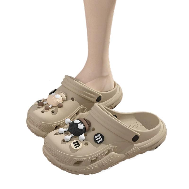 Syflyno Anti Slip Breathable Men's Sandals, Women's Slippers, Men's EVA Soft Thick Soled Couple Slippers Unisex Plus Size 30-45