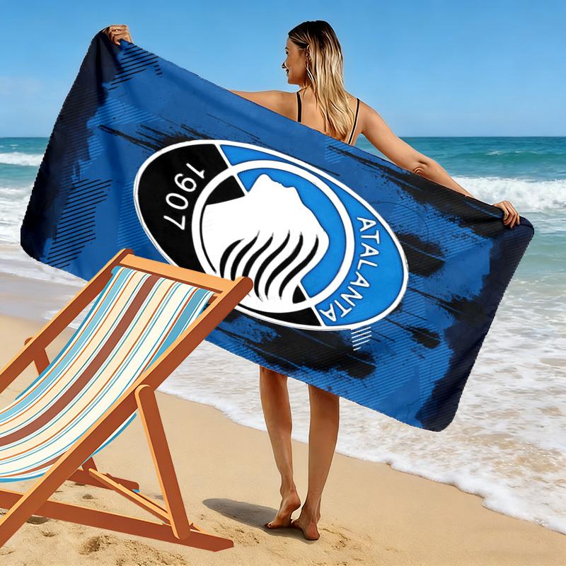 Asciugamano da Spiaggia Stampa Atalanta, Asciugamano Grande Morbido Asciugatura Rapida per Spiaggia Campeggio Nuoto