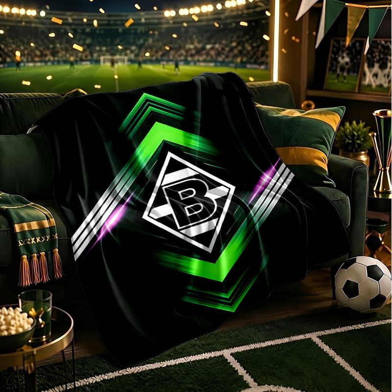 Coperta con Emblema di Monchengladbach Leggera Coperta Ideale per il Letto Perfetta per Viaggi, Campeggio, Soggiorni, Uffici, Divani, Regalo di Natale per tifosi