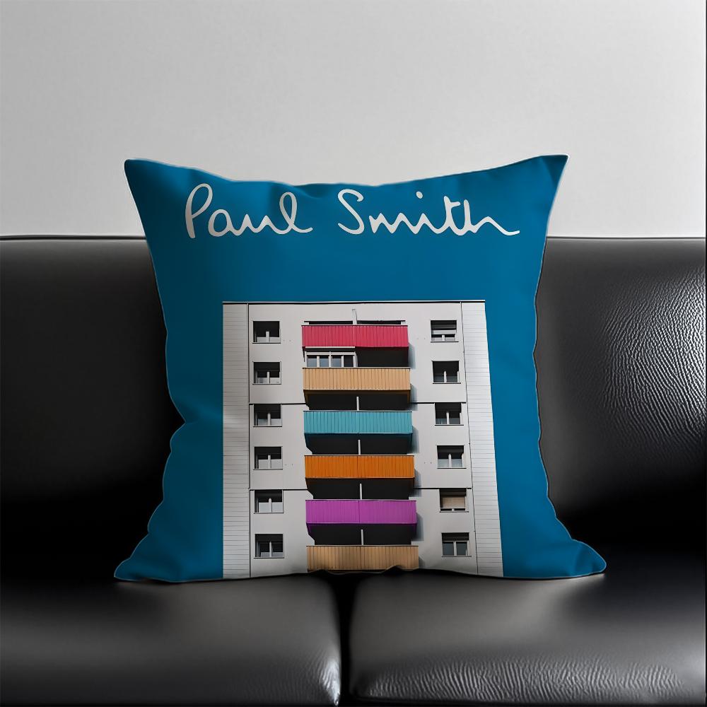 S-SmithS-F-FashionS-P-Paul Pillow Case Anti-dustmite Pillowcase Invisible zipper silky short plush Sofa cushion cover