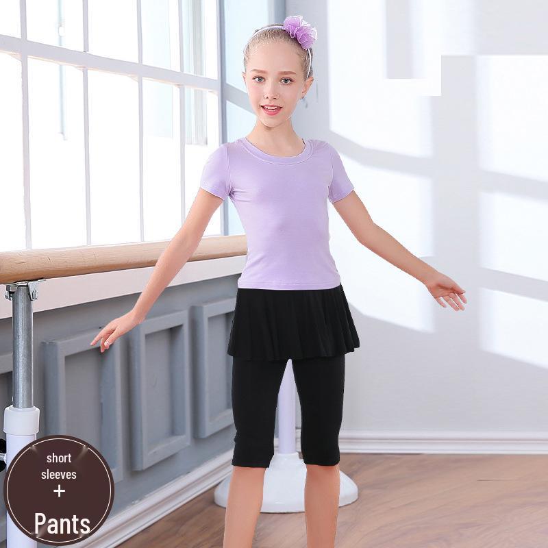 Tanz- & Fitness-Yoga-Kleidung für Mädchen - Gymnastik-Outfit für Kind & Eltern - Frühling bis Herbst