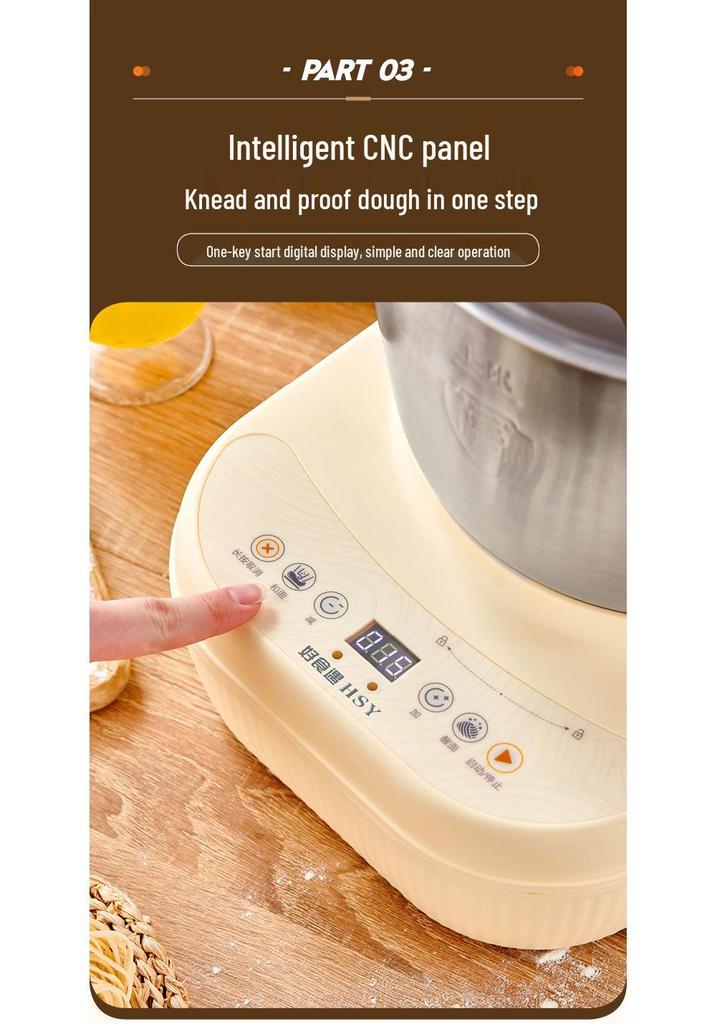 New Fully Automatic Stainless Steel Dough Kneader and Mixer with Timer