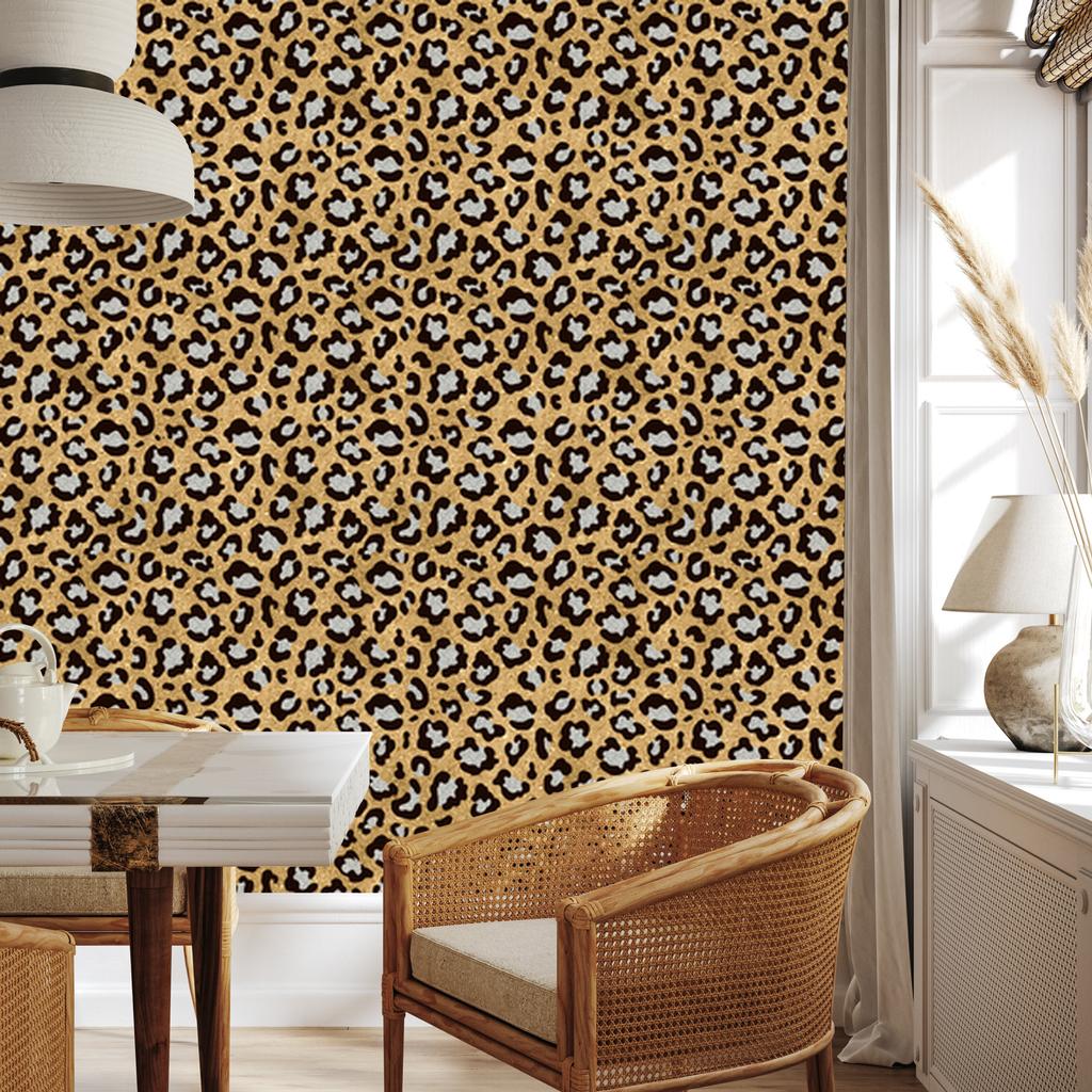 Golden Leather Wallpaper Gold, Ochre, Brown and Rust for Living Room and Bedroom 50x1000