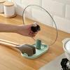 1 pezzo Spatola/Porta cucchiaio Pieghevole in Plastica, Porta Coperchio Pentola, Scaffale Porta Stoviglie, Organizer da Cucina, Accessori da Cucina, Utensili da Cucina