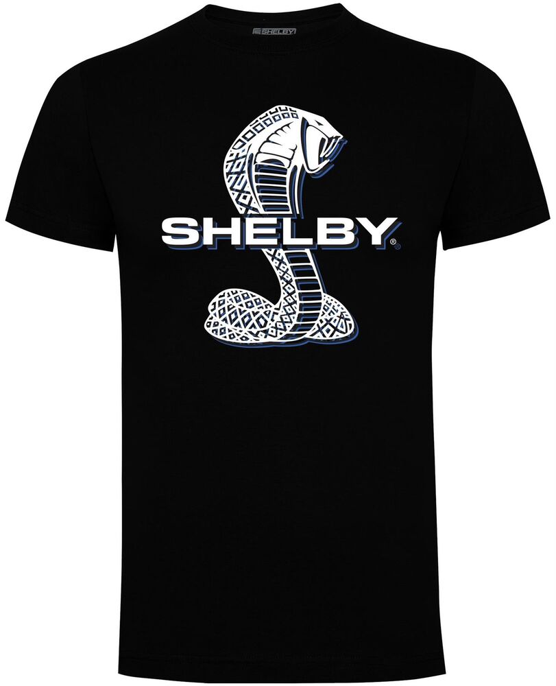 

Мужская черная футболка унисекс с логотипом Shelby Supersnake