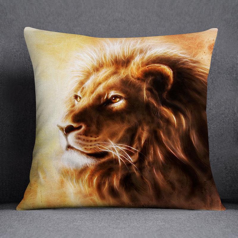 African Animal Beasts Home Decoration Pillowcase Square Pillowcase Home Office Decoration Cus On Cover