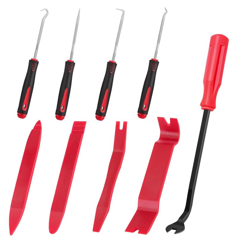 9-Piece Car Modification Tool Set: Door Panel & Audio Panel Removal Pry Bar Tools