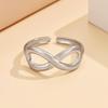 Elegant Adjustable Bow Ring - Non-Fading Stainless Steel with Vacuum Gold Plating