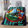 Cartoon G-Ghostbusters Movie Plush Blanket,Flannel Blanket Throw Blanket for Living Room Bedroom Bed Sofa Picnic Leisure Napping