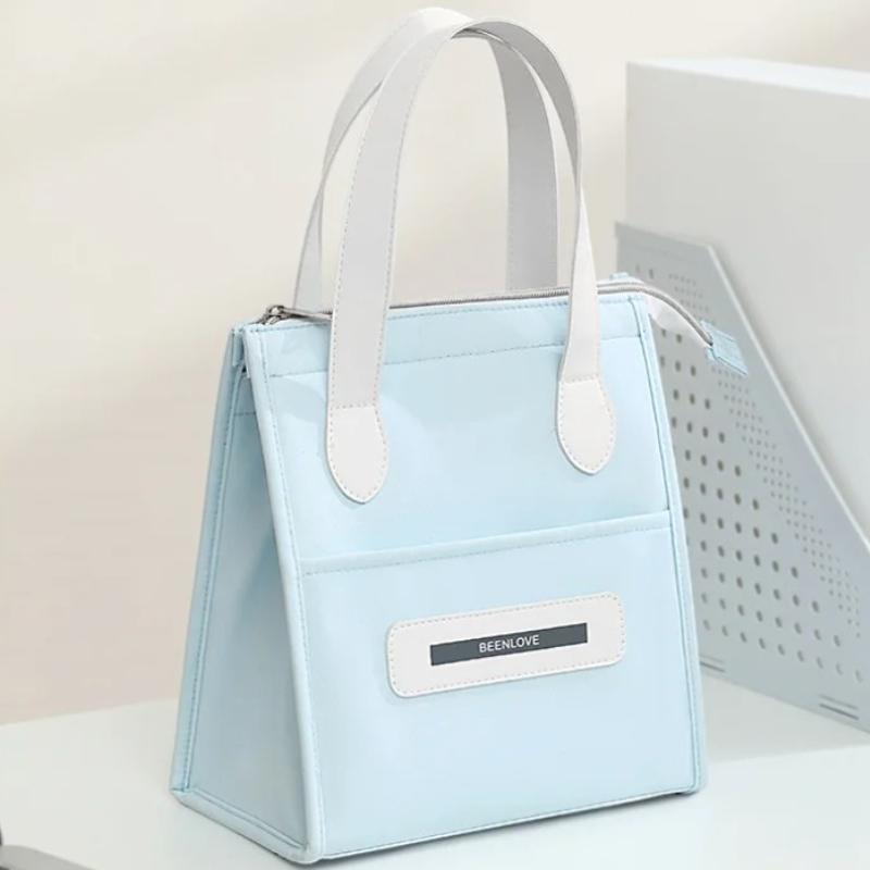 Portable Handheld Lunch Box Bag Insulated Lunch Bag for Work And School Outings Easy Carry Bento Bag Food Storage Pouch
