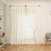 1 Panel Raff-Fenstervorhang, Romantische Raff-Vorhänge für Schlafzimmer, Wohnzimmer oder Esszimmer Bauernhaus Hütte Heimdekoration