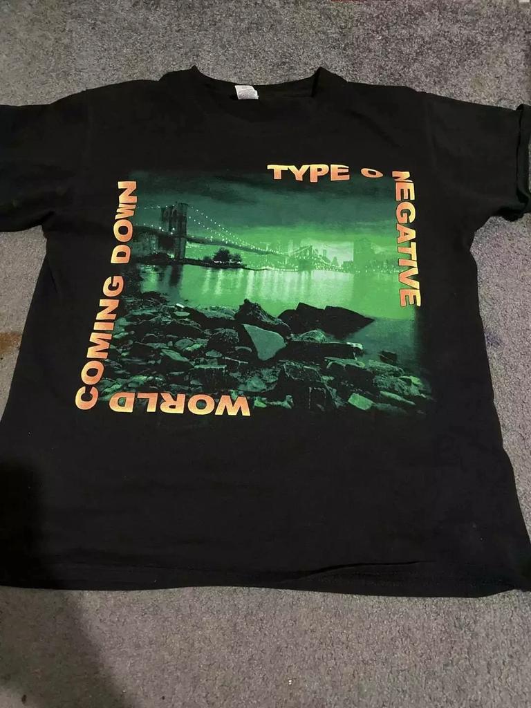 Type O Negative World Coming Down černé Dotiskové tričko Krátký rukáv Černé tričko S-4XL Tričko Unisex Muži Ženy Léto
