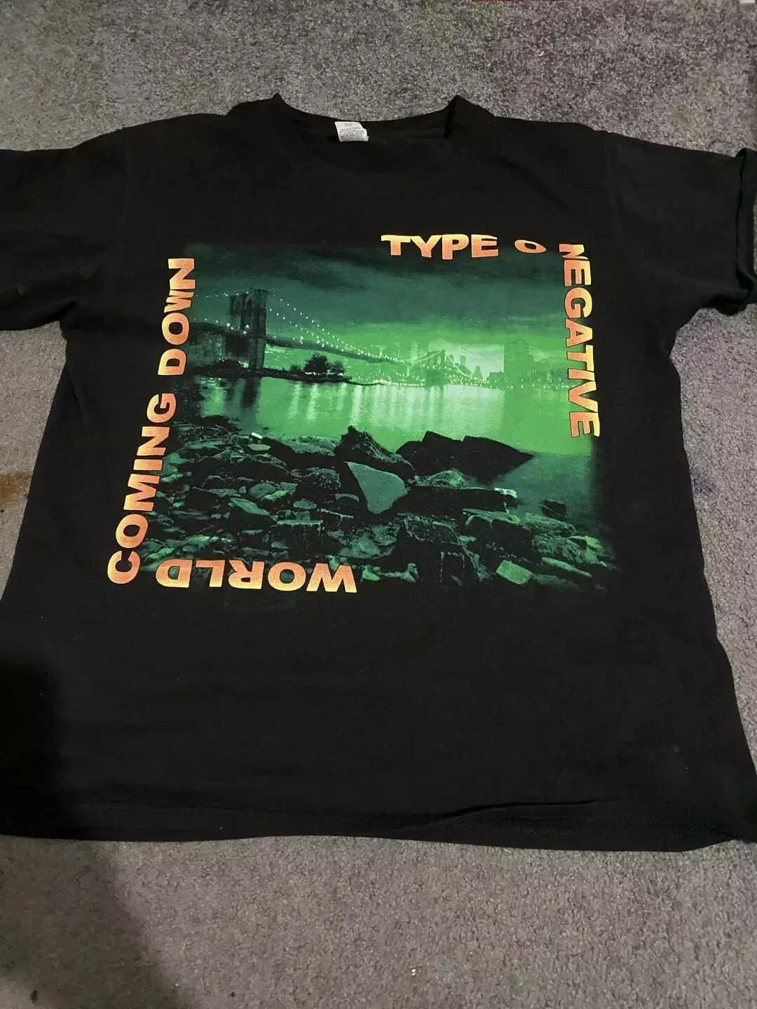 

Type O Negative World Coming Down black Reprint t shirt Short sleeve T shirt black tee S-4XL Shirt Unisex Men Women Summer S