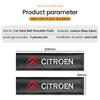 QQEP4 For Citroen C3 C5 Aircross C5X C4 Picasso e-C3 C1 C-Crosser C6 Interior Accessory Carbon Fibre Seat Belt Cover Shoulder Pads