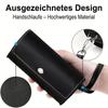 (German printing)Weekly Pill Organizer 2 Times a Day 7 Day Pill Box with PU Leather Case Portable Travel Medication Container