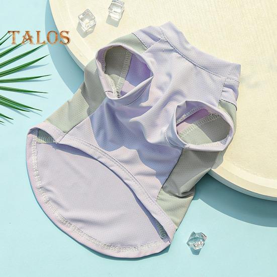 Sun Protection Dog Shirt Breathable Quick-Drying Ice Silk Dog Cooling T-shirts Summer Pet Sleeveless Clothes for Small Medium Dogs