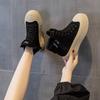 Autumn new creative casual fashion versatile niche female student casual board shoes platform high top board shoes women