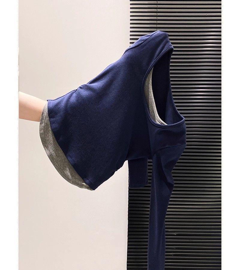 Samt-Schicht-Langarm-T-Shirt in Übergröße für Damen - Schlankmachendes Herbst-/Winter-Oberteil