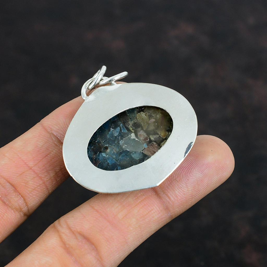 Copper Watermelon Tourmaline Pendant Very Pretty Gemstone Jewelry 925 Sterling Silver Pendant Handmade Pendant Watermelon Tourmaline Jewelry