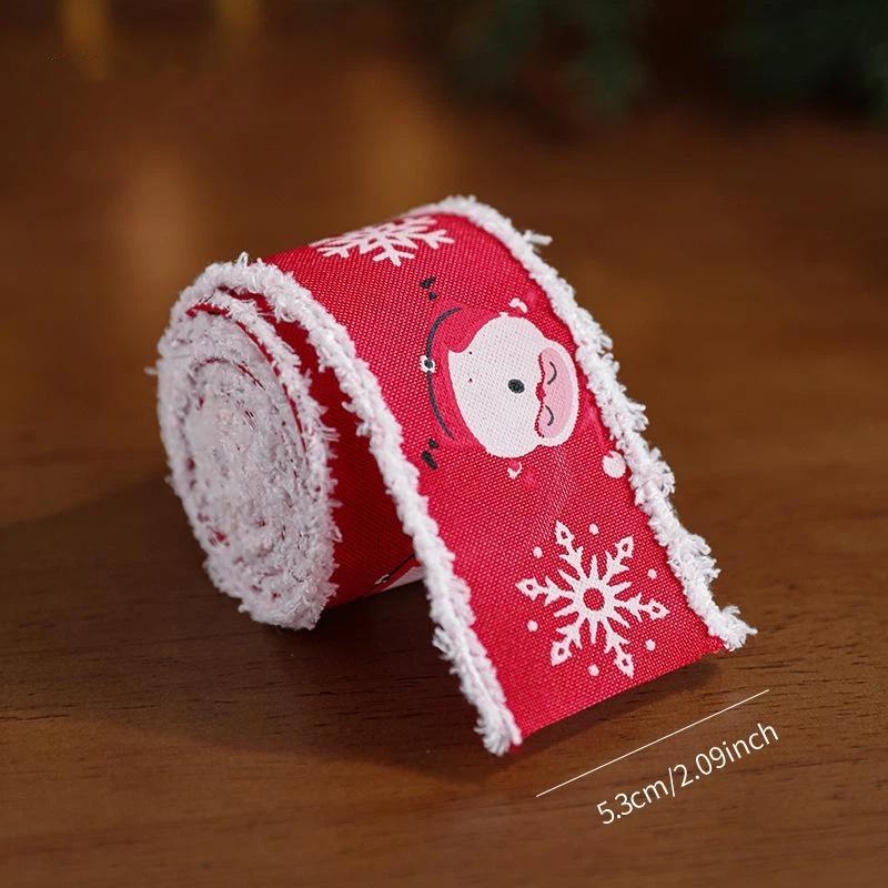 2M Christmas Ribbon Red Pink Series Ribbons For Xmas Decoration DIY Craft Supplies Gift Decoration Box Packaging Ribbon