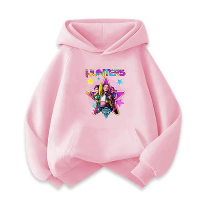 Kinder Mädchen Lässige Kpop Rumi Zoey Mira Druck Langarm Hoodies