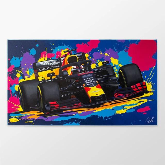 Modern Popular Wall Art Racing F1 Colorful Oil Painting Hd Canvas Poster Prints Home Bedroom Living Room Decoration Gifts
