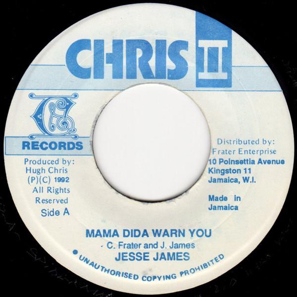 7-дюймовая пластинка JESSE JAMES 8 POWER MAN Mama Dida Warn You Dun Dun NONE Chris II 1992 Ямайка Регги Ска Даб Б/у