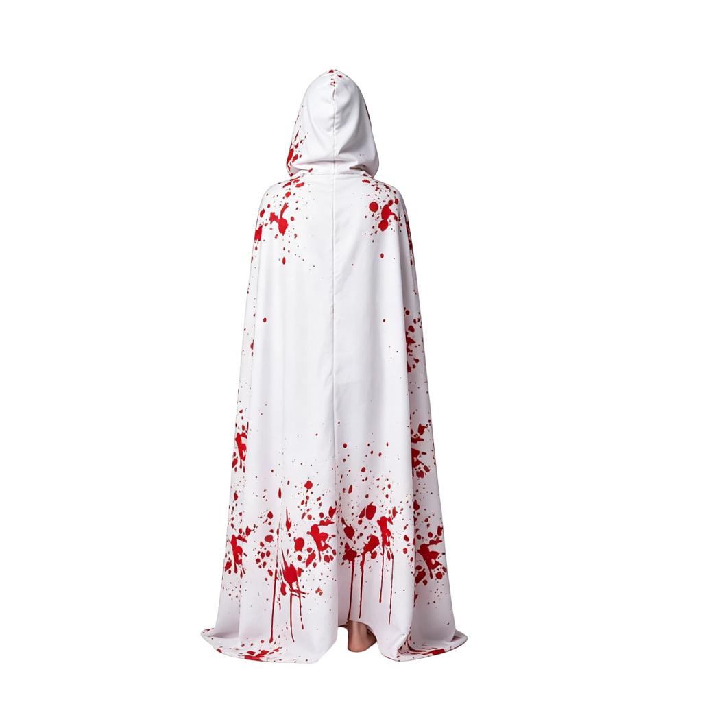 Adult Halloween Costume Set Bloody Cloak and for Party Cosplay
