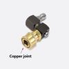 360° Swivel High Pressure Washer Adapter - 1/4" Quick Plug Copper/Aluminum Quick Connect Jet Nozzle Attachment for Car Washing