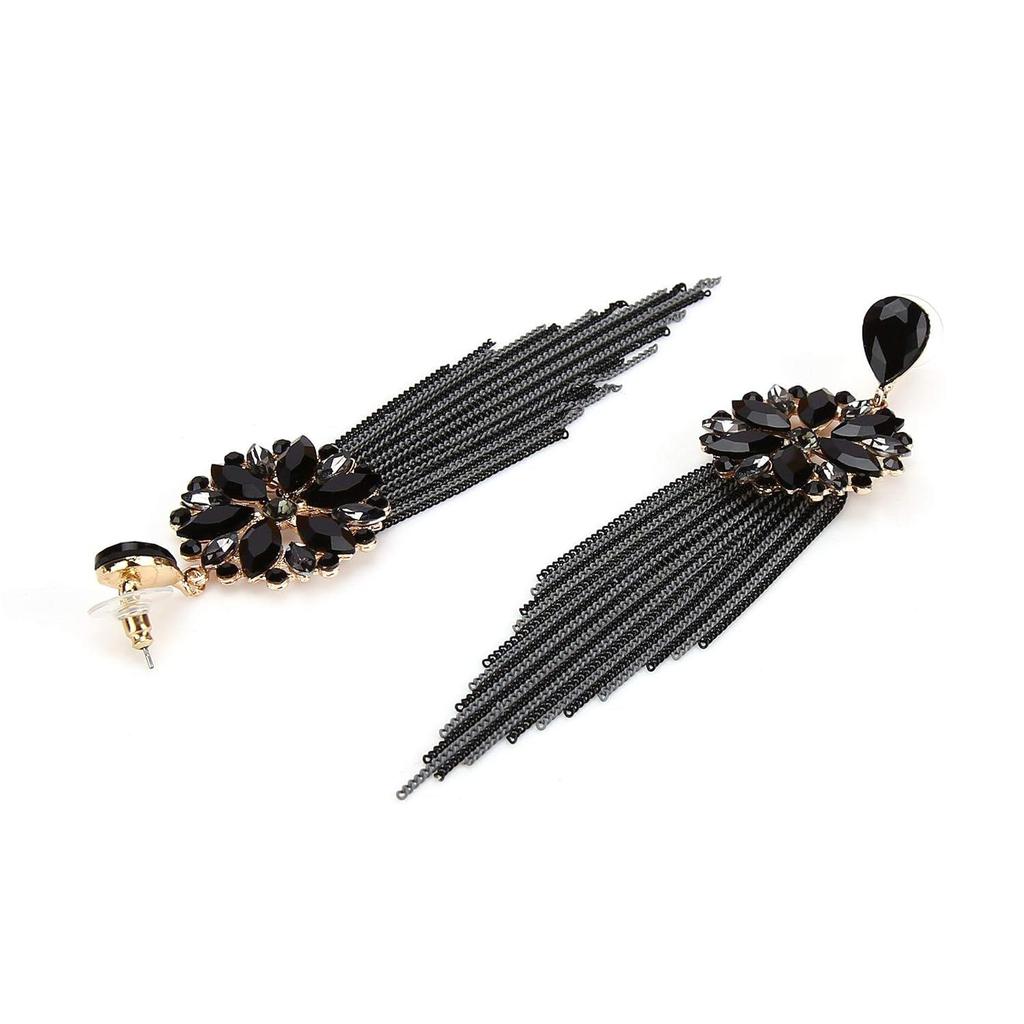Jewellery Earrings for Women Crystal Tassel Handmade Earrings for Girls and Women