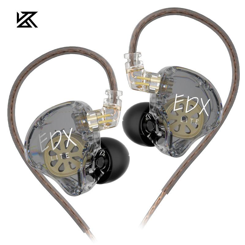 Originale KZ EDX Lite HIFI Bass Øretelefoner Stereo Musikk Ørepropper In-Ear IEM Monitor Scene Live Hodetelefoner Gaming Sports Headset Pro