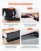 VEVOR 26" Wide Under Desk Drawer Slide Out, Under Desk Mounted Pull-out Drawer Attachment, Hidden Desktop Storage Organizer