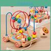 Wooden Animal Maze Track Toy For Kids With Bead Stringing And Cognitive Skill Development
