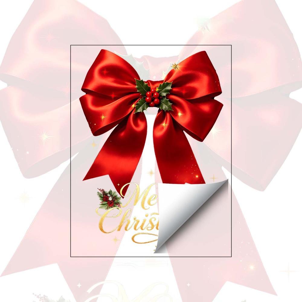 Colorful Christmas Window Sticker Removable Festive Room Decoration Static Glass Cling Homeowner