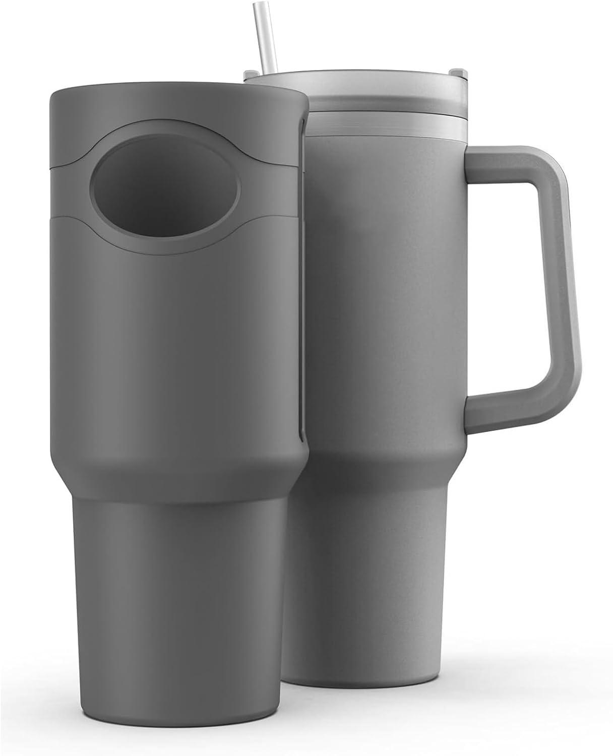 

Силиконовый защитный чехол, совместимый с 40-унциевым стаканом, защитным чехлом для всего тела, аксессуарами для защиты чашки серый