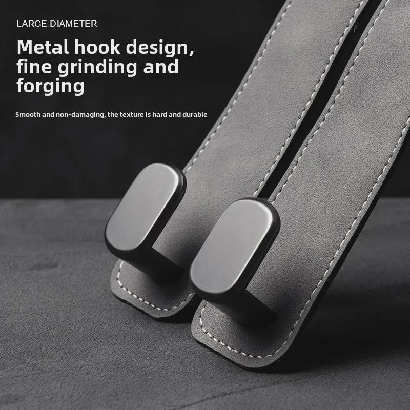 Zinc Alloy Car Hook: Multifunctional Mobile Phone Holder & Storage for Front and Rear Rows.