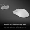 Endgame Gear OP1w 4K Wireless Gaming 4000Hz Polling Kailh GX PixArt PAW3395 White Frost Mouse, Rate, Switches, Sensor, (EGG-OP1W4K-WF)
