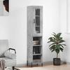 Vidaxl Tall Cabinet, Concrete Grey, 34.5X34X180 Cm
