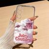 J-Juicy C-Couture Phone Case For Samsung S25,S24,S21,S22,S23,S30,Ultra,S20,Plus,Fe,Lite Transparent Cover