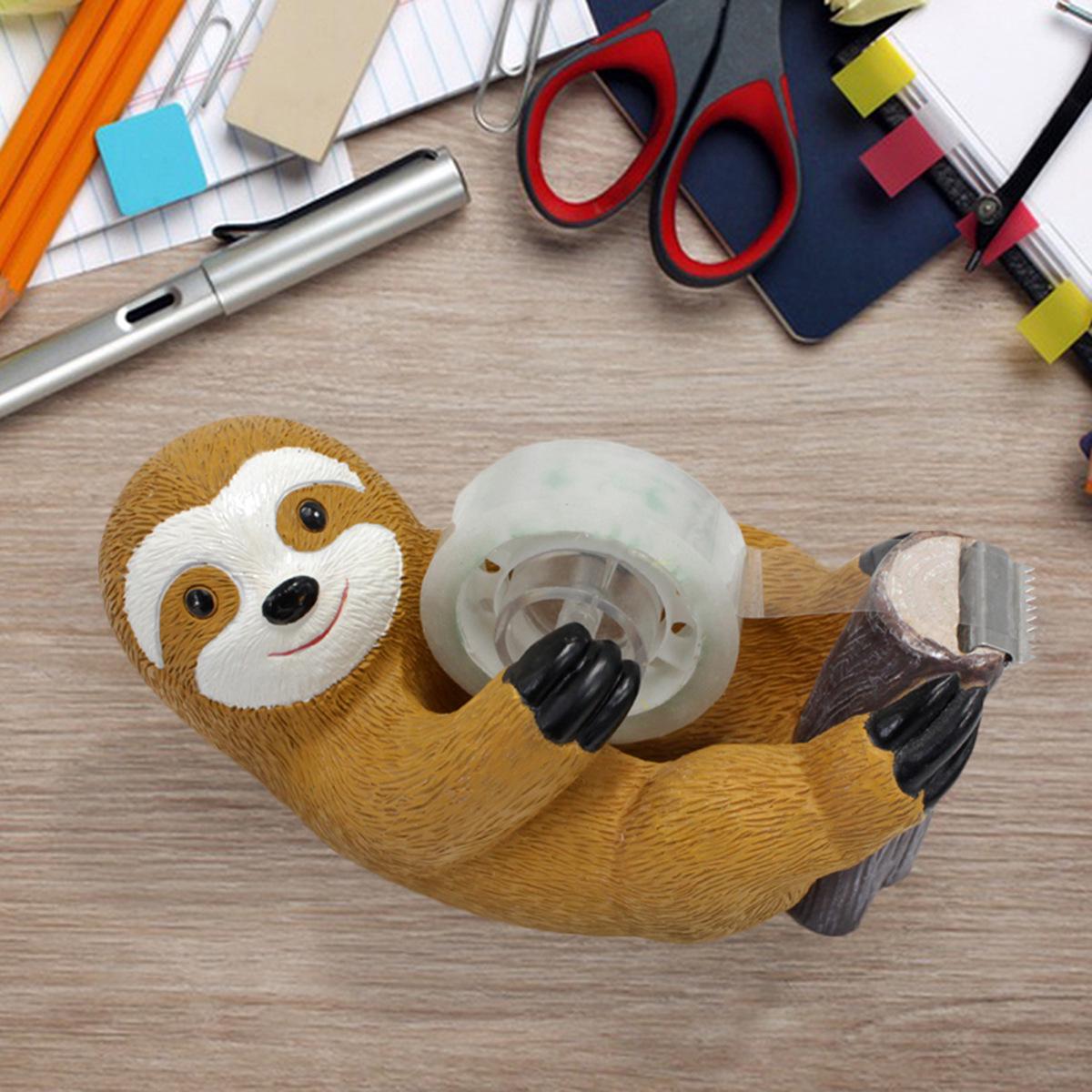 Creative Animal-Shaped Resin Tape Dispenser - Otter & Sloth 17.5*10*12cm/Box