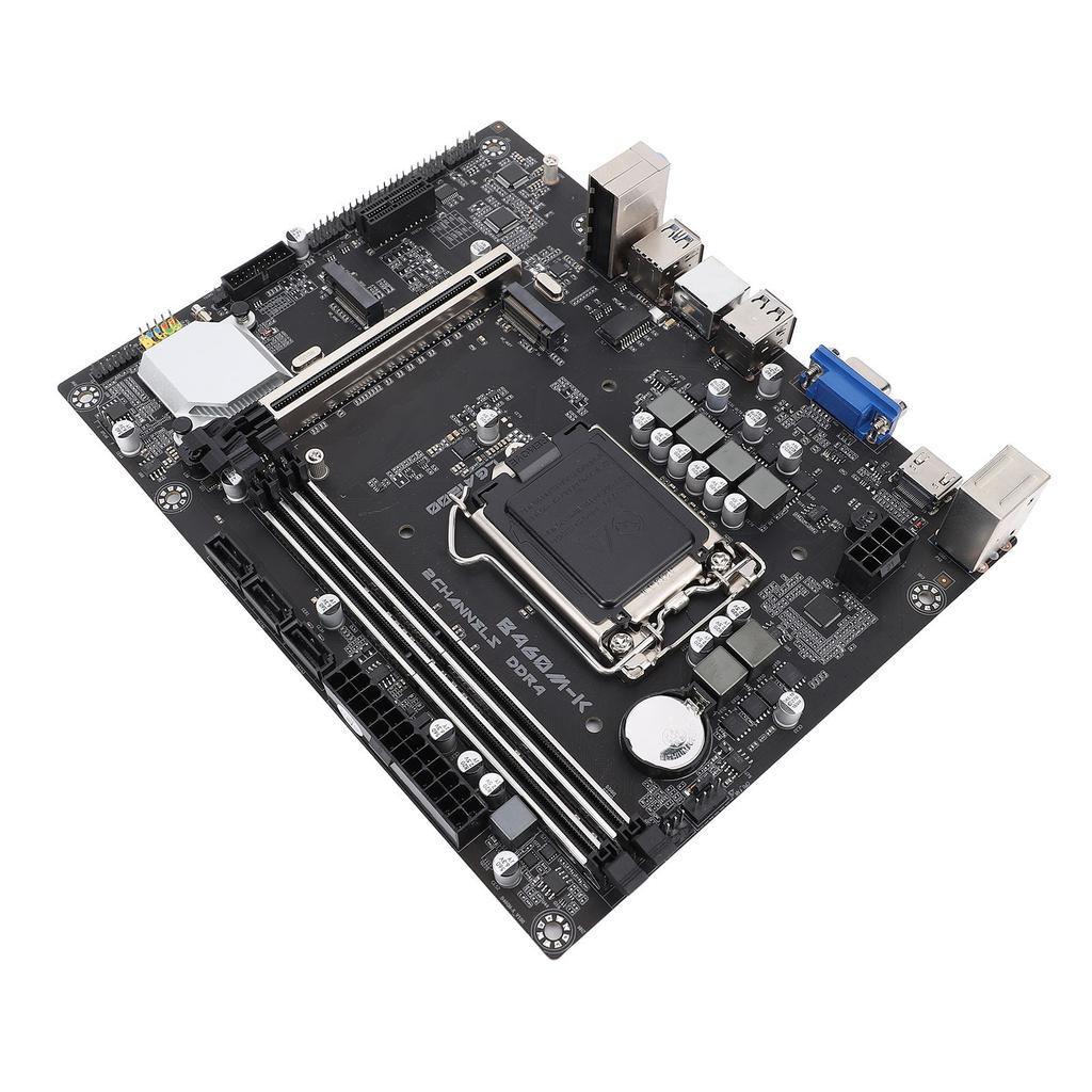 Computer Motherboard B460M K DDR4 LGA1200 Slot PCI E3.0 VGA High Definition Multimedia Interface M.2 NVM Computer