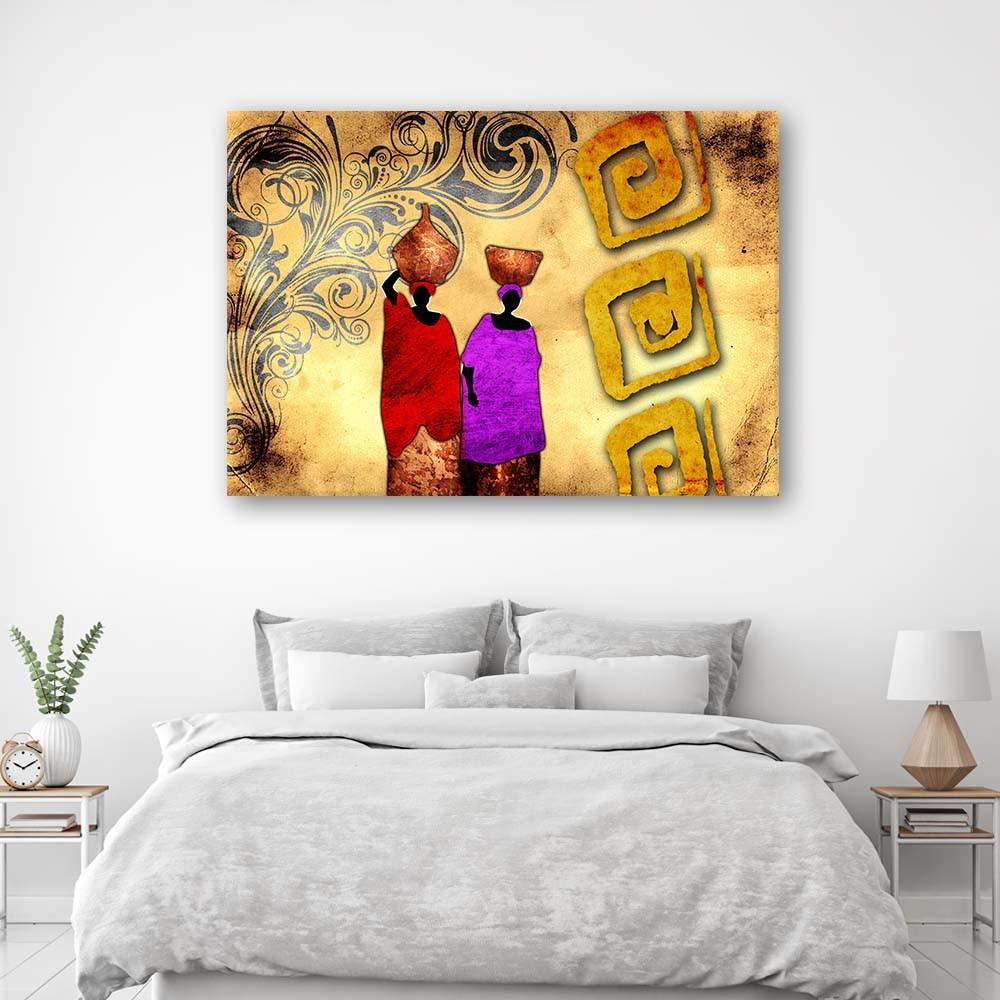 Canvas Print Painting Africa Colourful Women