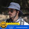 Men's Wide-Brim Sunshade Hat - Anti-UV, Outdoor, Summer, Mountaineering, and Fishing Hat